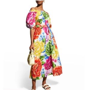 Farm Rio Rainbow Floral Chita Maxi Dress